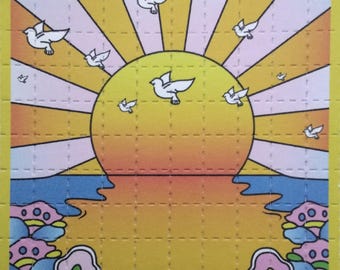Blotter art/California Sunshine 100-tab sheet 2.5 inch by 2.5 inch
