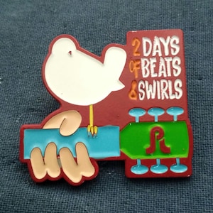 LE EDM 2 Days of Beats & Swirls 2024 pin 1.5 inch by 1.5 /Inspired by PrettyLights