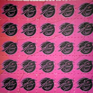 Blotter art/Phoenix Rising Visual Fiber multicolor choice 100-tab sheet 2.5 inch by 2.5 inch