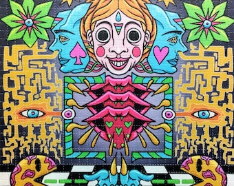 Psychedelic Blotter Art // ॐॐ BUDDHA XX ॐॐ // 500 Hits 21.5 Cm