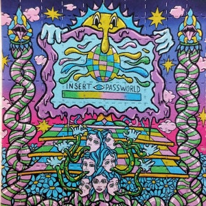 LE Droid25 blotter art/Insert Password 100-tab sheet 2.5 inch by 2.5 inch