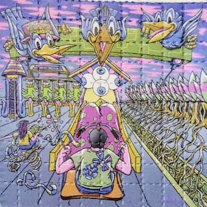 LE Droid25 blotter art/Play Land 100-tab sheet 2.5 inch by 2.5 inch