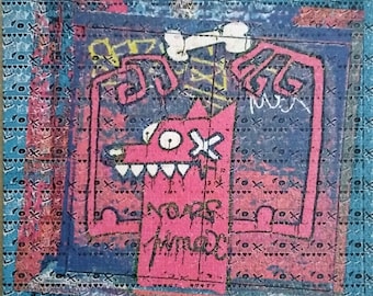 Blotter art/Red Dog, Street Art: 900-tab sheet (7.5 inch X 7.5 inch)
