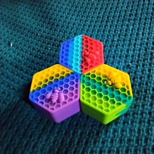 Hexagonal Beehive Silicone Stash containers 》New color choices!!! immagine 7