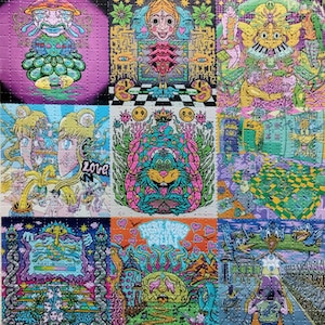 Full 9 Pack of 900-tab LE Droid25 Blotter Art Sheets/All 9 Sheets ininclude/Very Rare limited edition Blotter collection!!!