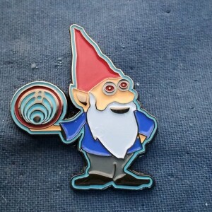 EDM Bass Drop Nectar Gnome enamel pins 1.25 inch by 1.5 inch/Green & Blue Variants