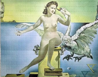 Blotter art/Salvador Dali Leda Atomica 500-tab sheet 7 inch by 8.5 inch