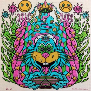 LE Droid25 blotter art/Melty Bunny 900-tab sheet 7.5 inch by 7.5 inch/Rare blotter!!!