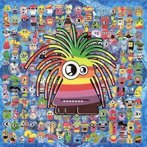 Blotter art/Freak! 900-tab sheet 7.5 inch by 7.5 inch