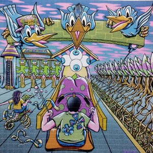 LE Droid25 blotter art/Play Land 900-tab sheet 7.5 inch by 7.5 inch/Rare blotter!!!