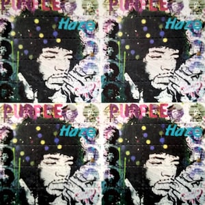 Blotter art/Hendrix Purple Haze 100-tab sheet 3.5 inch by 3.5 inch