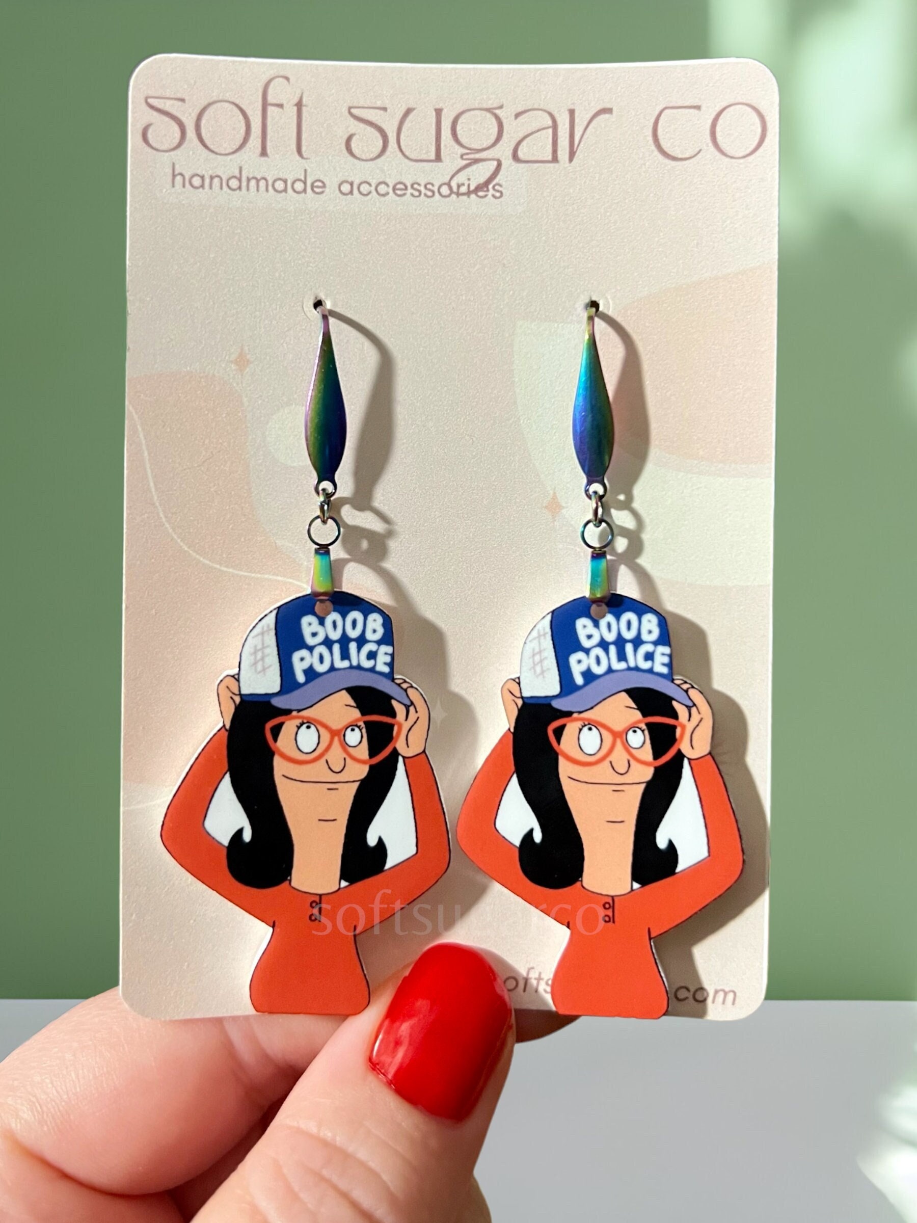 Bob's Burgers Louise & Tina Belcher Upcycled Earrings