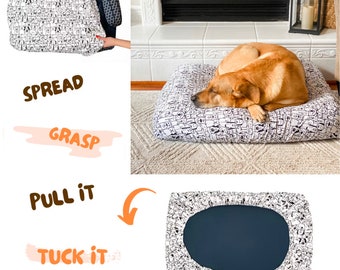 Washable Pet Bed Covers - NEW PATTERNS!!! - Fitted sheet for dogs, cats and other pet beds