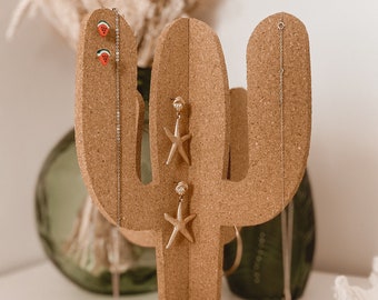 Cactus en liège, boîte à bijoux et cintre photo