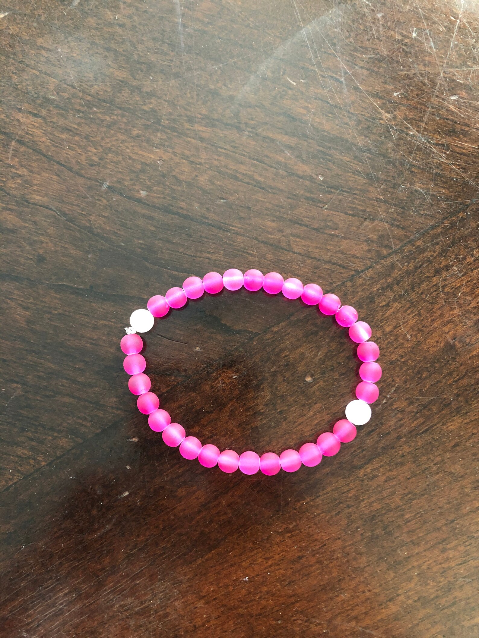 Lokai bracelet Pink with small beads Etsy