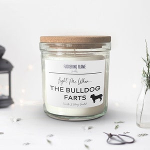 Light Me When The Bulldog Farts | Bulldog Owner Owner Gift, Dog Lover, Funny Gift Ideas, Any Dog
