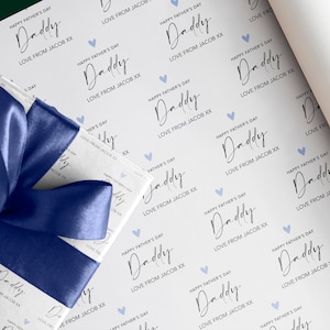 Papier cadeau personnalisé pour la fête des pères | Pour papa, Cadeaux fête des pères, Papa
