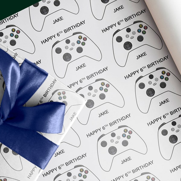 Xbox Wrapping Paper Etsy