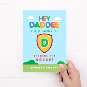 Hey Duggee Fathers Day Card | Best Dad Badge, Hey Duggee Card, For Dad, Daddy From The Kids