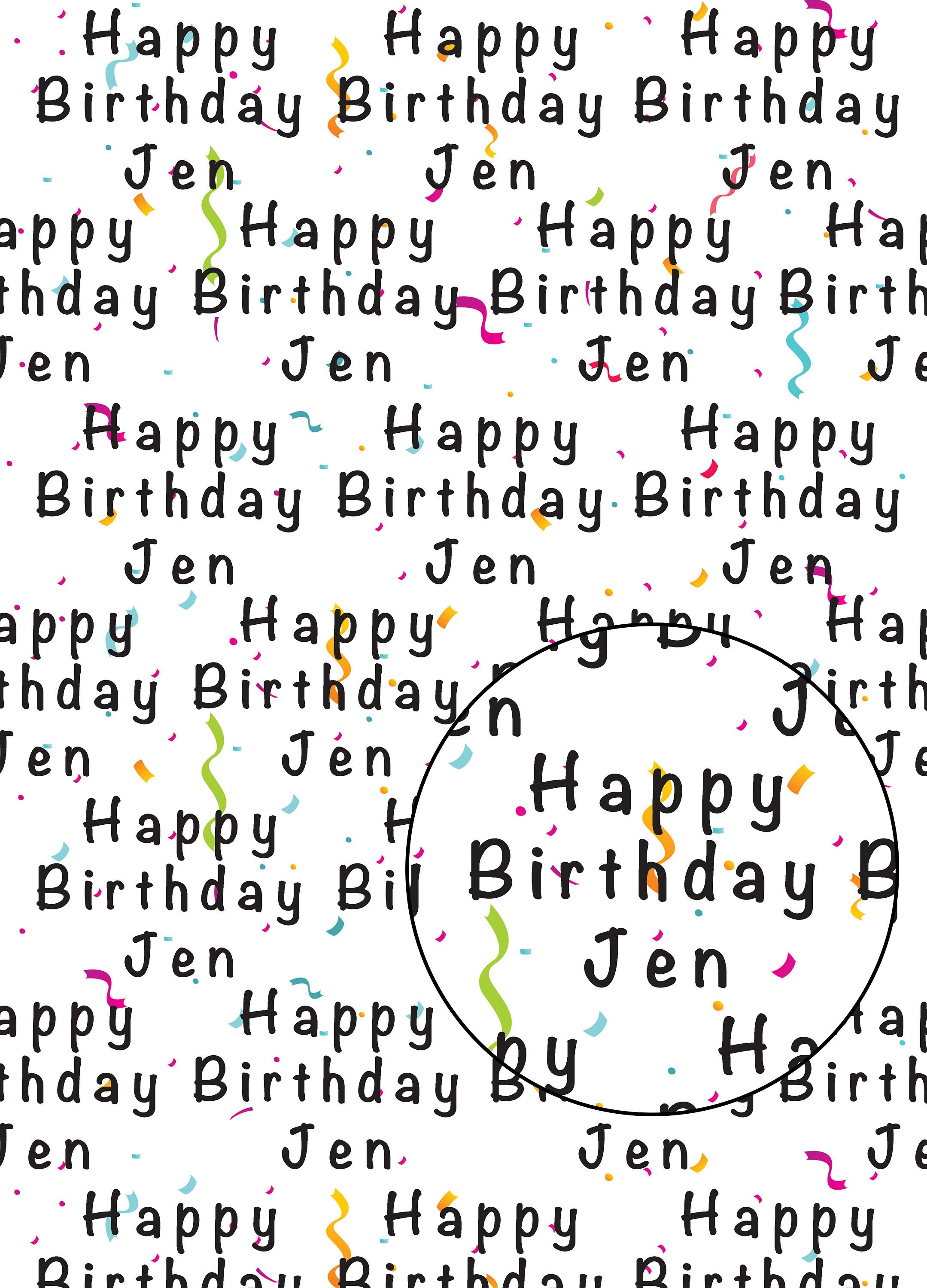 Funny Birthday Wrapping Paper