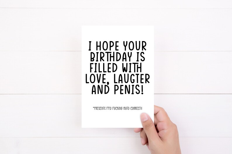 Funny Birthday Card I Hope Your Birthday is Filled With Etsy Hong Kong