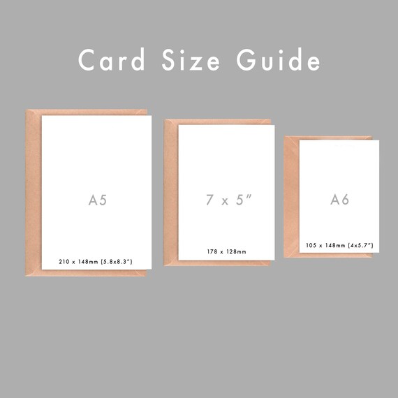 Standard wedding thank you card size | Honestweddingadvice.com