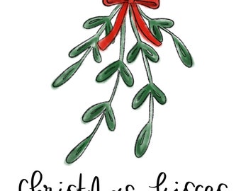 Mistletoe Printable | Etsy