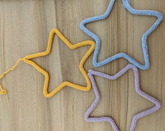 Personalized Knitted Star – Wire Nursery Name Sign, Wall Decor