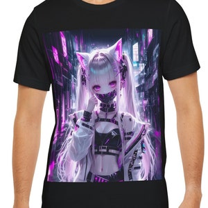 Camiseta Cyberpunk, camiseta de Anime, camiseta de Anime, camiseta de Waifu, camiseta de Manga, camiseta de Manga, camiseta de arte Manga, camiseta de Anime, camiseta Hentaii, ropa de calle japonesa