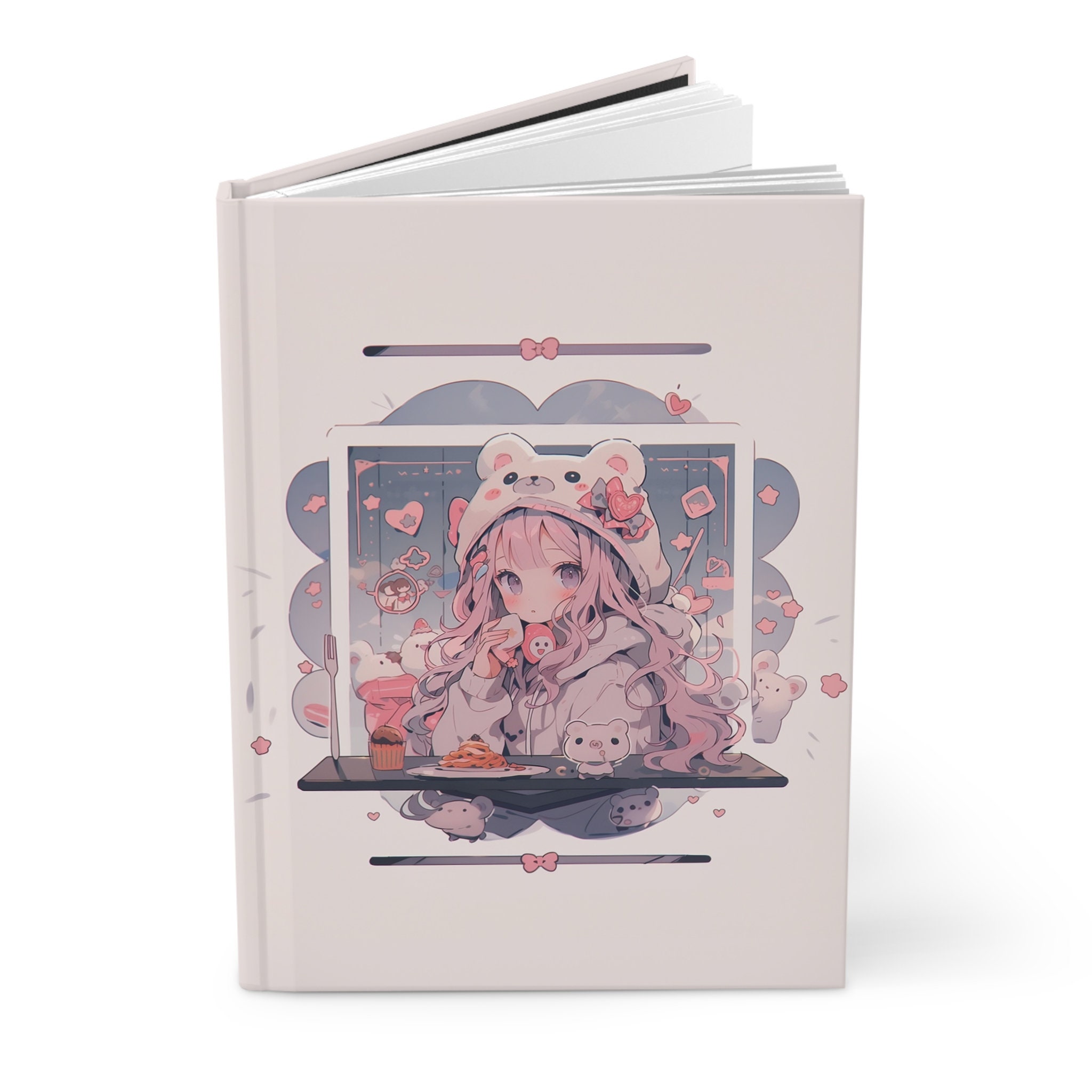 Pretty Anime Chibi Girl Notebook: Cute Kawaii Chibi girl Notebook, For  kids, teens, and adults