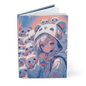 Anime Journal Anime Notebook Japanese Journal Anime Art Journal Anime Girl Notebook Anime Gift Dream Journal Anime Gift For Girl Kawaii