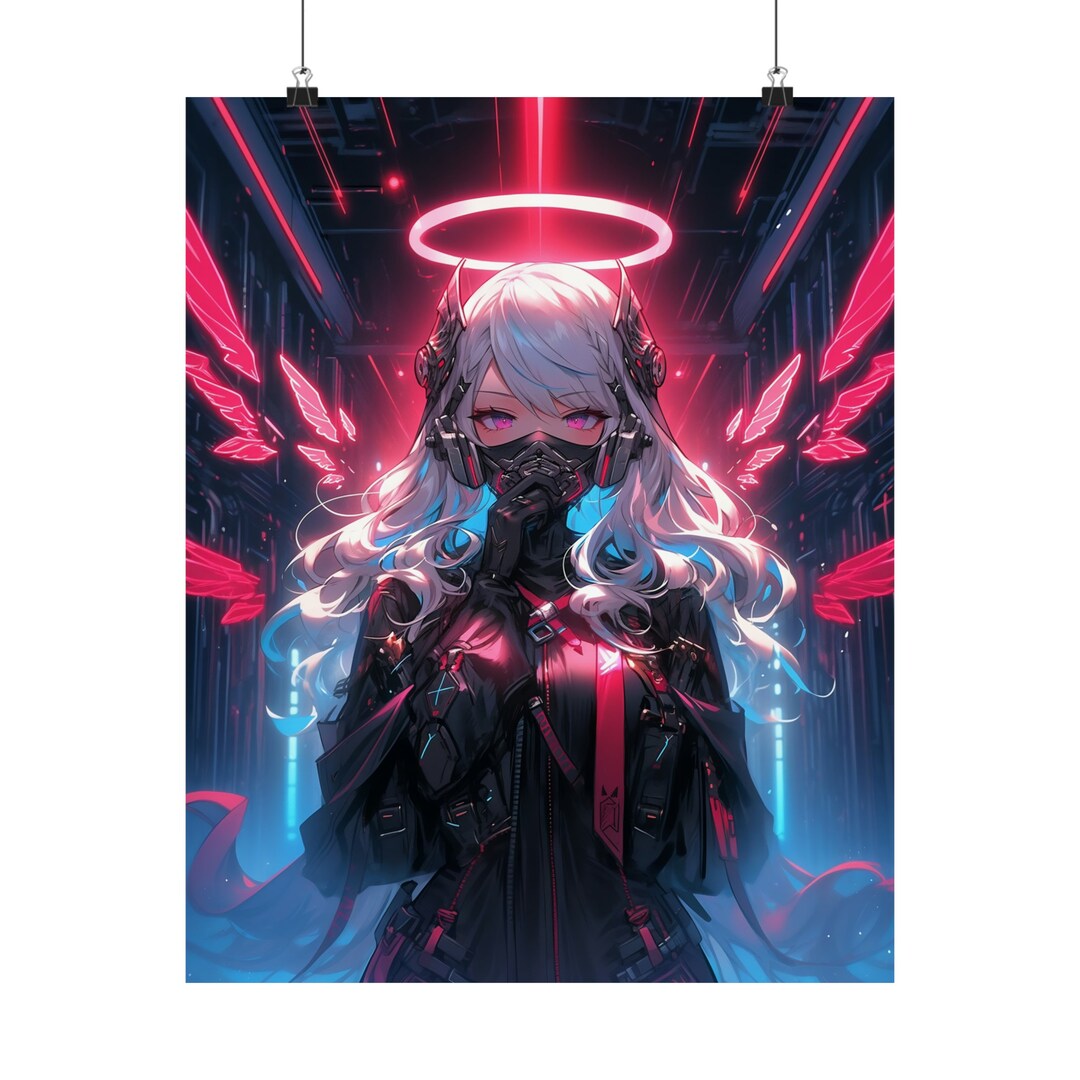 Anime Girl Art Poster Anime Art Print Anime Waifu Poster Anime Girl Art Print Japanese Art