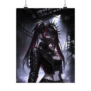 Cyberpunk Poster Anime Girl Poster Anime Art Print Waifu Poster Anime Poster Japanese Art Poster Manga Poster Art Anime Home Decor Wall Art