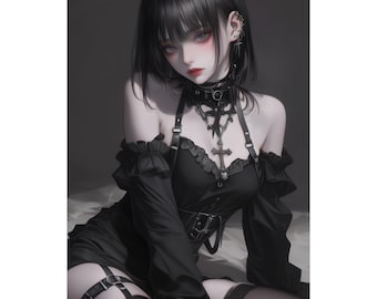 Waifu Poster Hot Anime Girl Poster Anime Girl Art Anime Art Print Japanese Art Poster Manga Poster Art Anime Home Decor Anime Wall Art