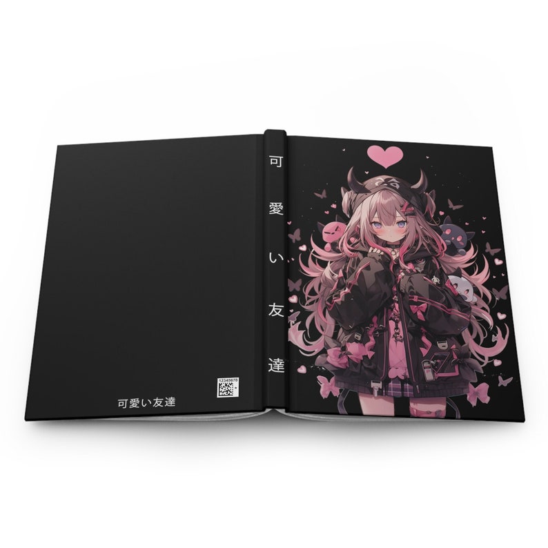 Anime Journal Anime Notebook Japanisches Journal Anime Art Anime Girl Anime Geschenke Anime Dream Journal Kawaii Journal Kawaii Notizbuch Demon Girl Bild 1