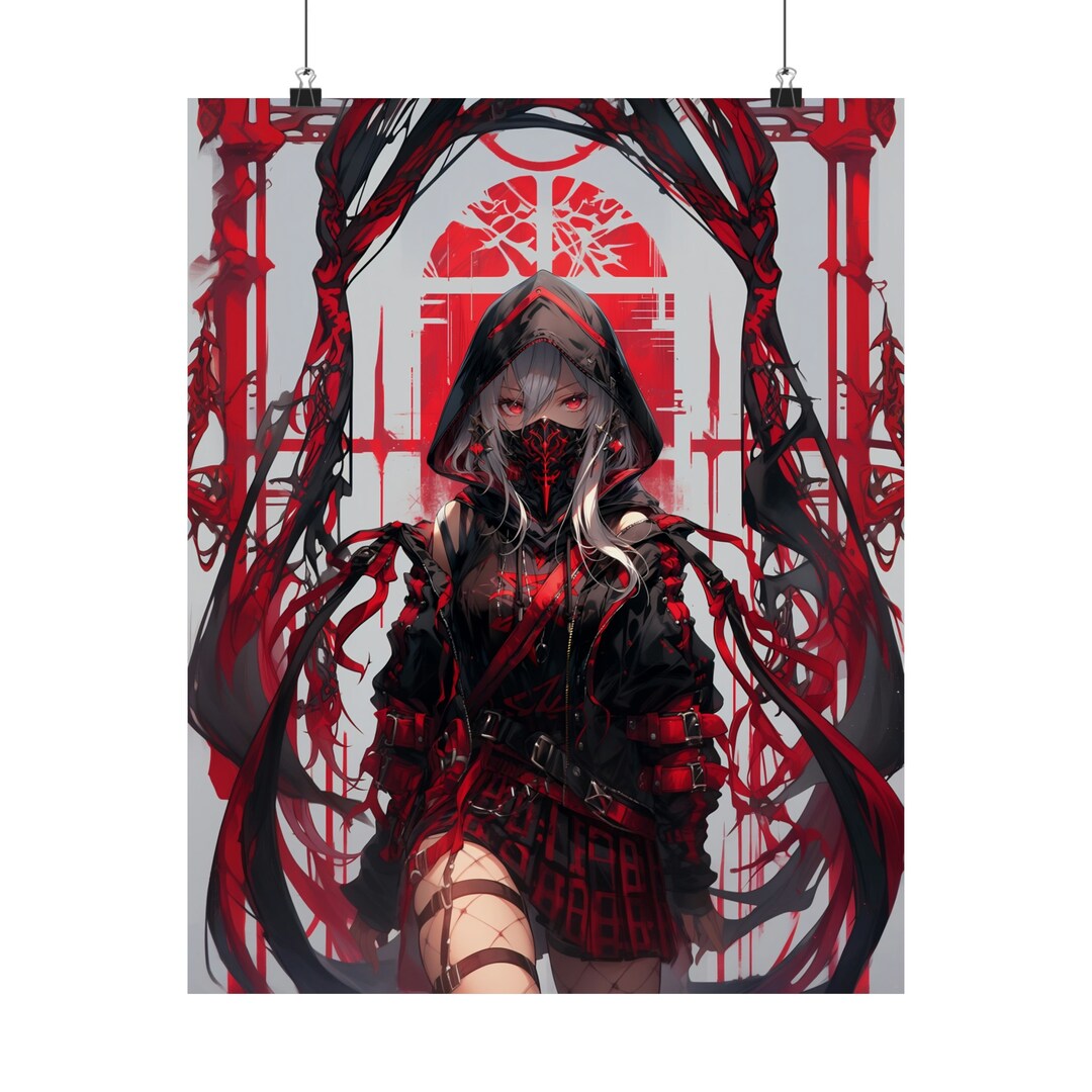 Anime Girl Art Poster Anime Art Print Anime Waifu Poster Anime Girl Art Print Japanese Art