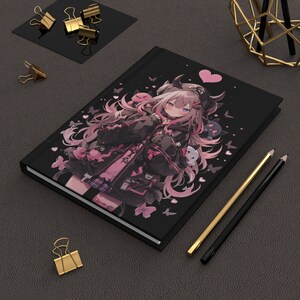 Anime Journal Anime Notebook Japanisches Journal Anime Art Anime Girl Anime Geschenke Anime Dream Journal Kawaii Journal Kawaii Notizbuch Demon Girl Bild 4