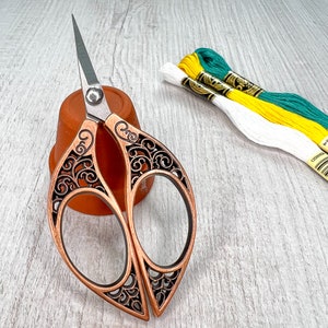 Kupfer Swirl Stickschere | Bastelschere | Scharfe Stickschere | Stickschere | Näh-Schere