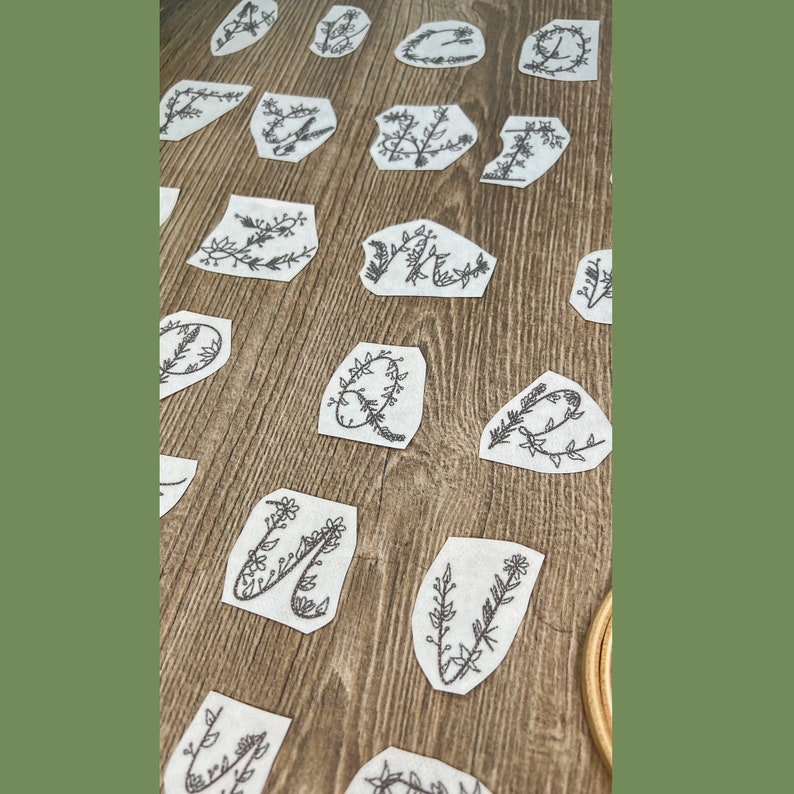 Alphabet Stick and Stitch Stick and Stitch Embroidery Etsy