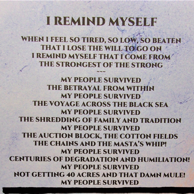 Black Art Black Poetry Poems Poetry African American Etsy