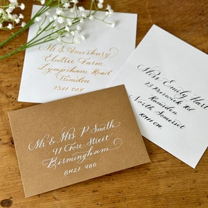 Envelope Writing Service / Envelope Calligraphy / Handwritten Addressed Wedding Invitations / Personalised Calligraphy Service