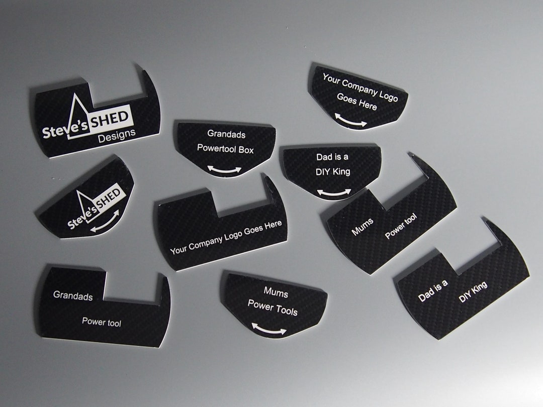 Custom Acrylic Toolbox Labels | Laser Engraved Festool Systainer Latch ...