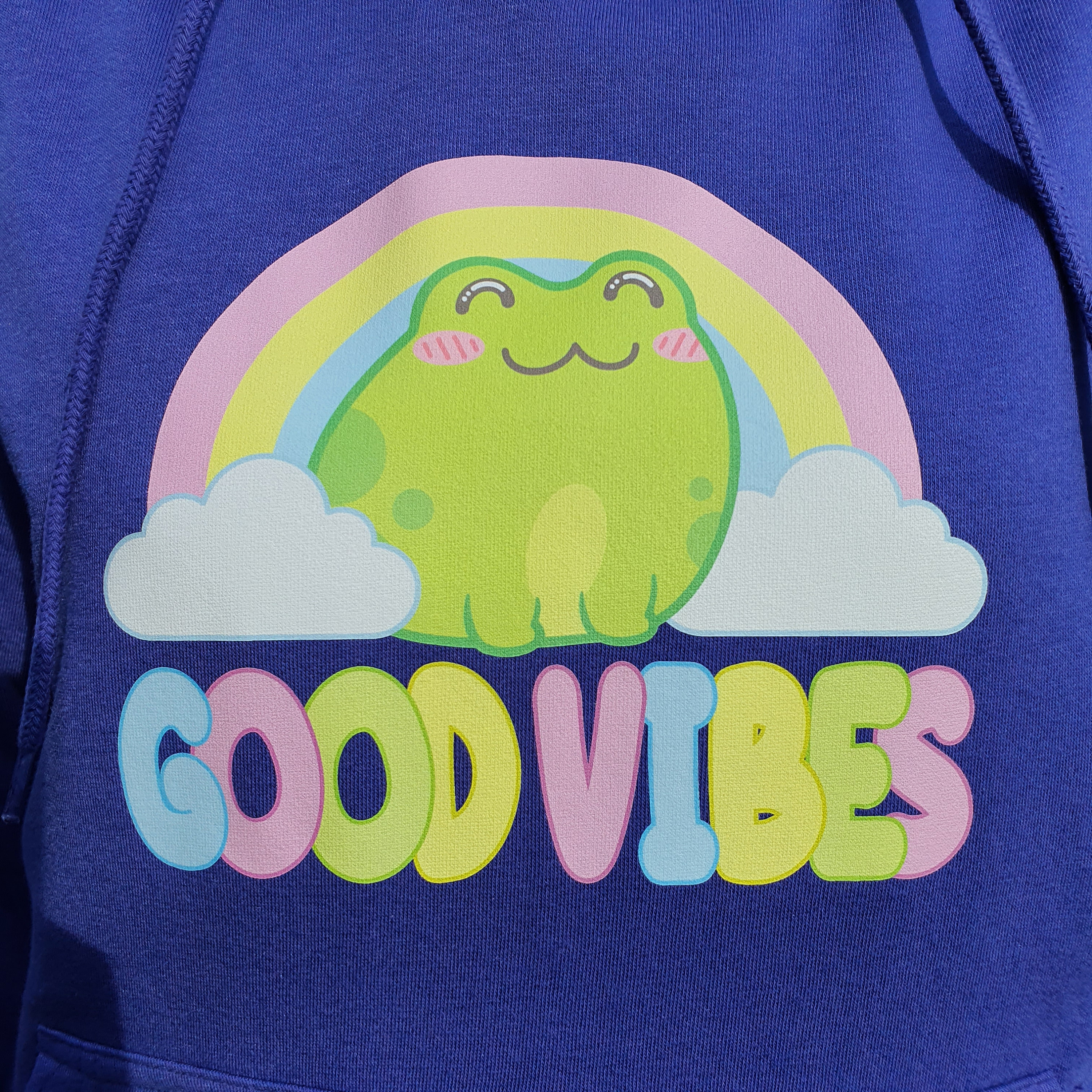 Good vibes sweatshirt rainbow sale