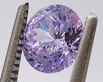 Select the Ring Setting - 8MM Light Purple Portuguese Cut, 5A Quality Cubic Zirconia, 925 Unplated Sterling Silver, Made to Order