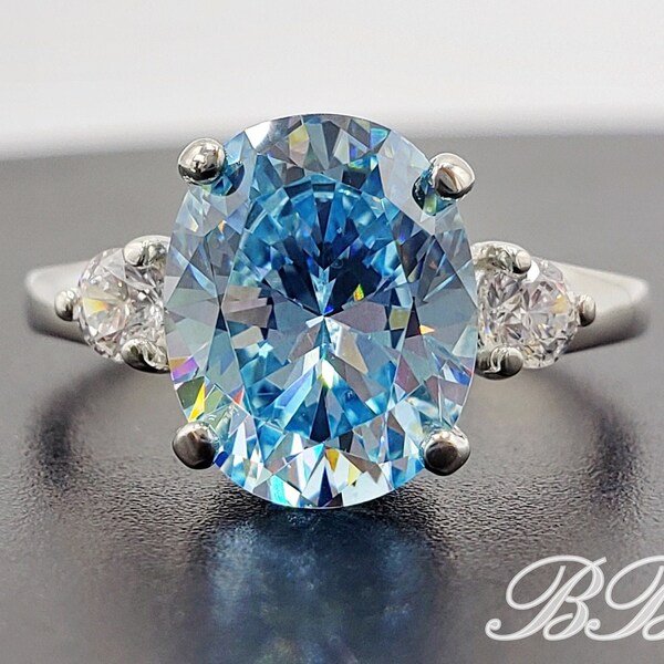 Caribbean blue diamond ring shop