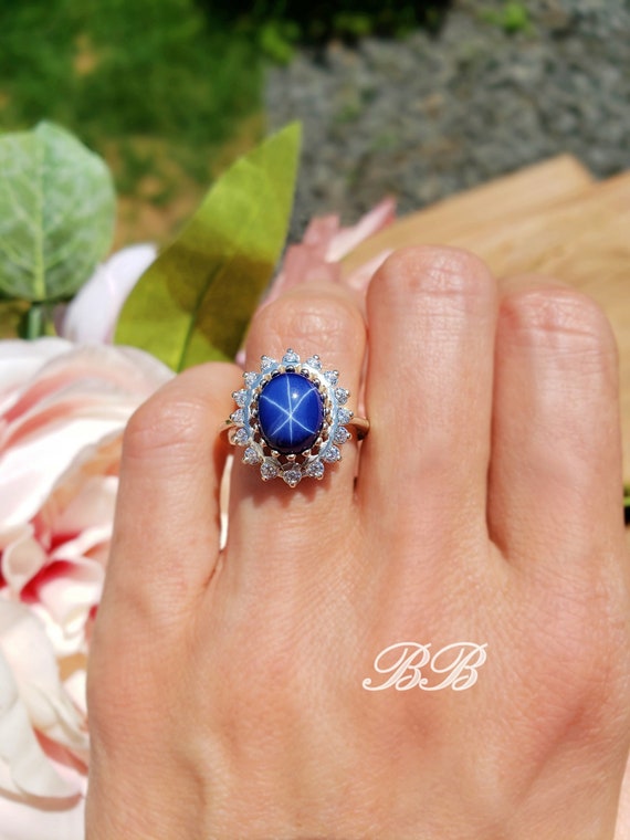 Sterling Silver Lab-Created Blue Sapphire & CZ Halo Ring Sterling Silver Lab-Created Blue Sapphire & CZ Halo Ring