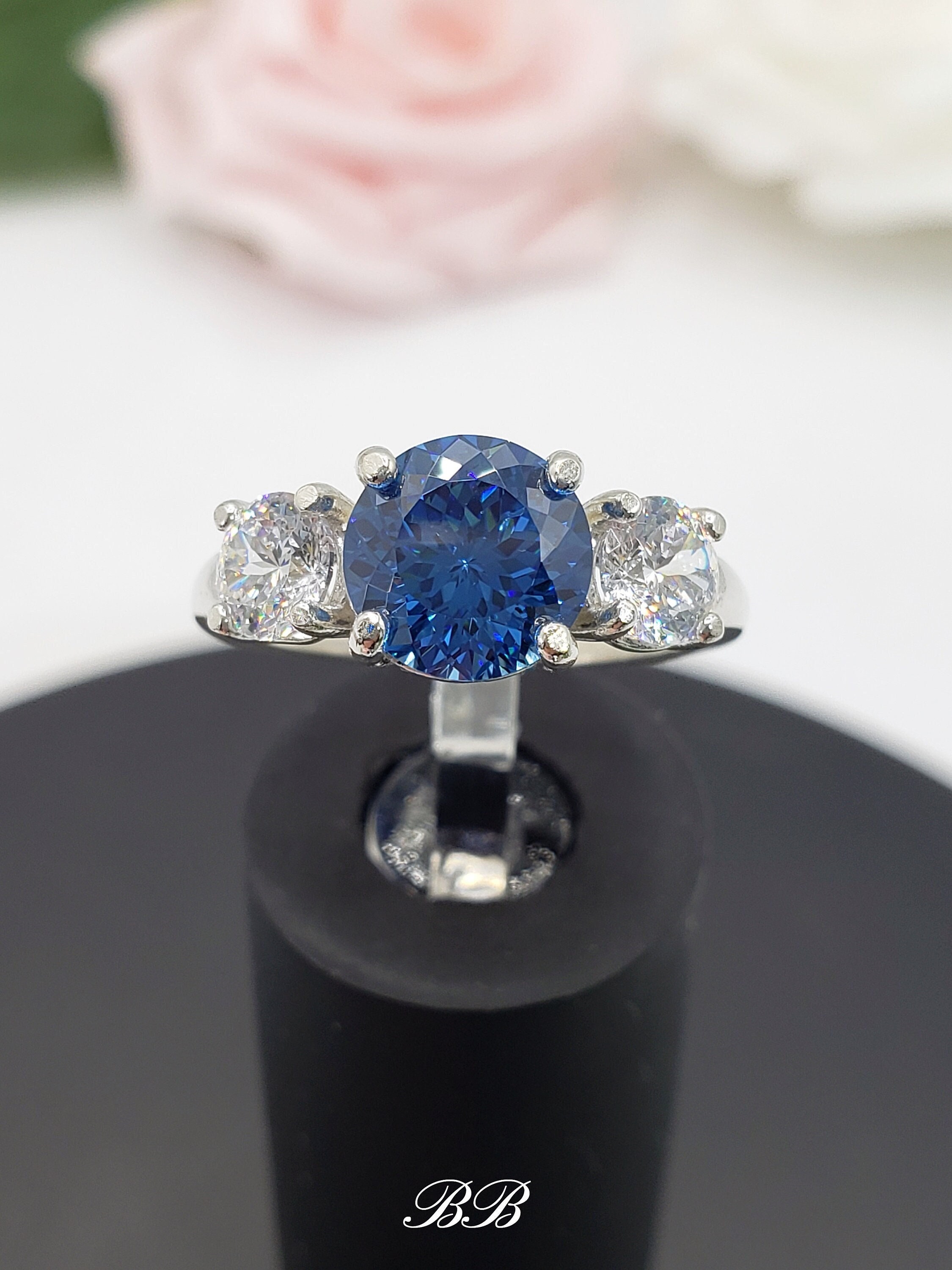 1.25 ct Sapphire Diamond Ring - 3000692912 / ZEN Diamond - US