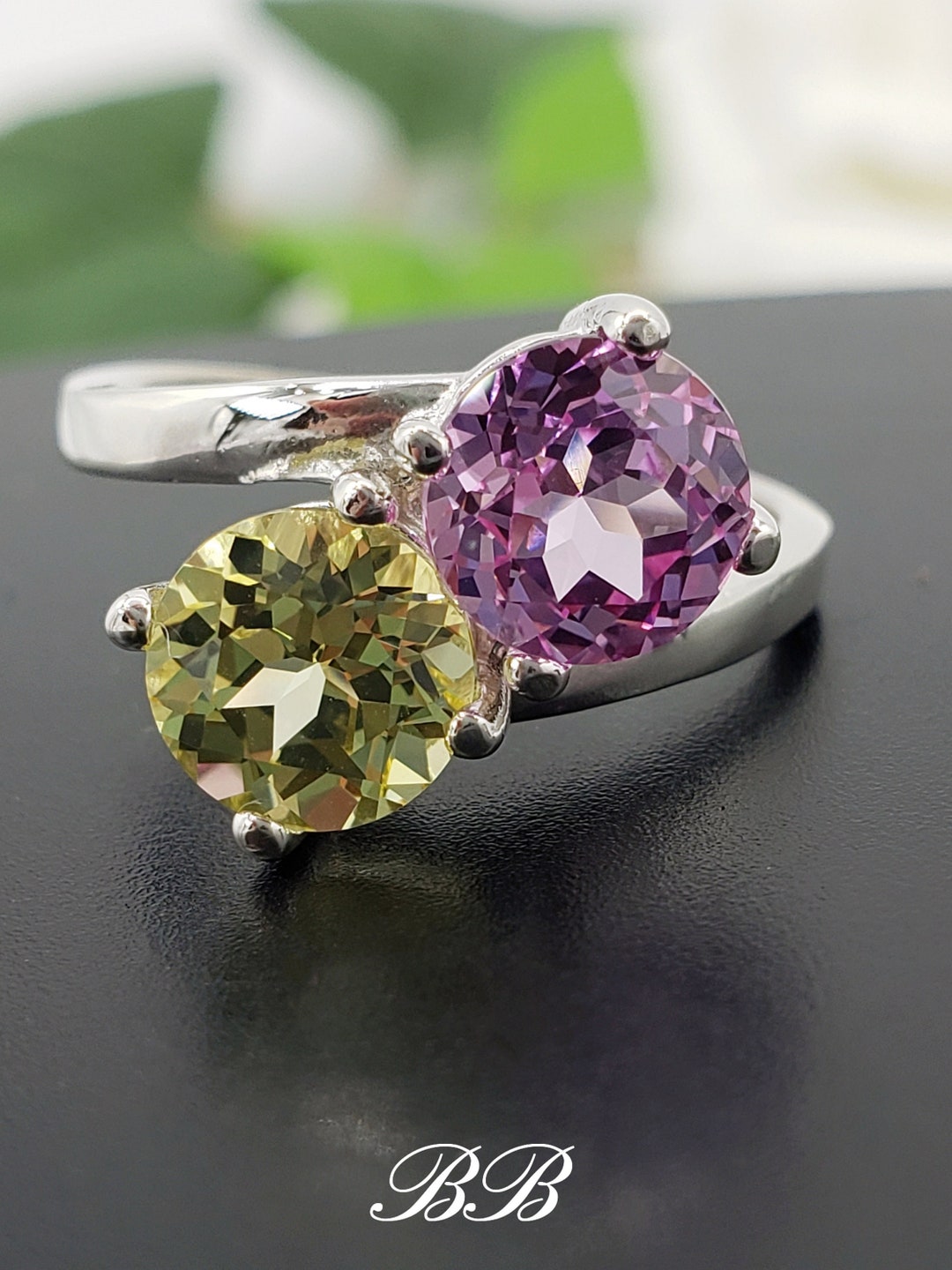 Bague De Promesse Princesse En Zircon Cubique 1,2Ct Plaqué Or Blanc Bague De Promesse Princesse En Zircon Cubique 1,2Ct Plaqué Or Blanc
