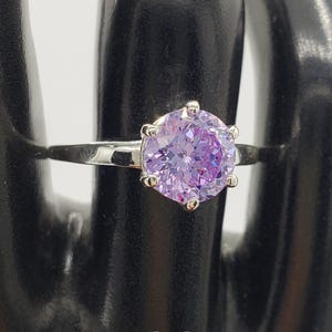 8 mm Hell Lila Portugieser Cut, Zirkonia Qualität 5A, 925 Sterling Silber, Made to Order