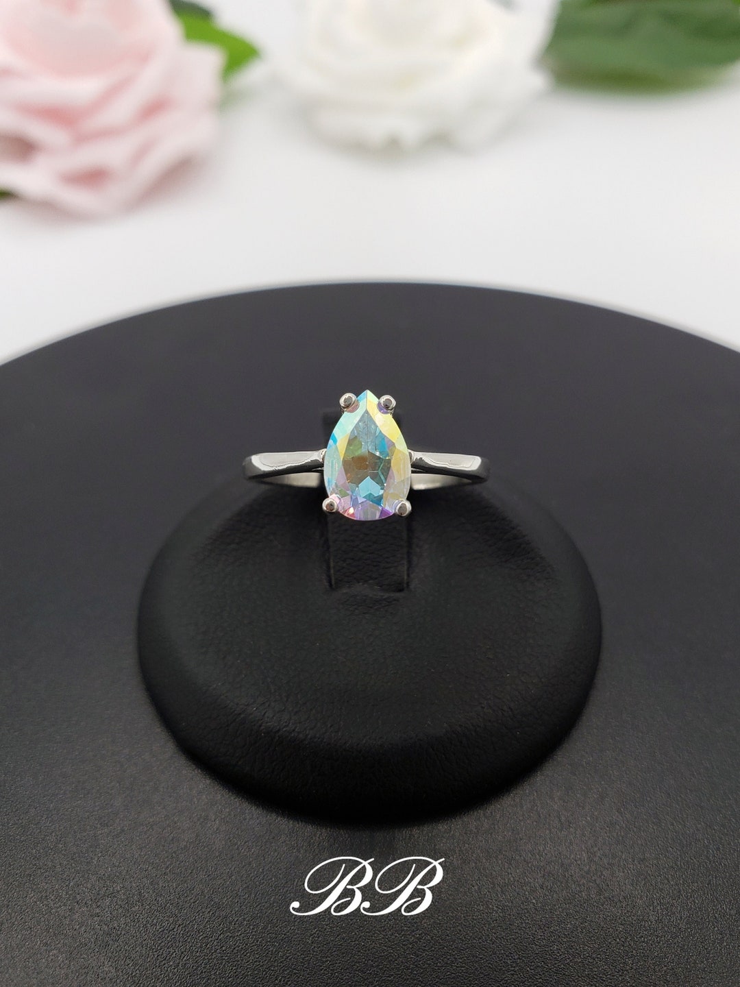 7x5mm 15x10mm Mystic Mercury Topaz, Pear Cut Gemstone Solitaire